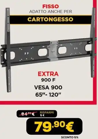 Euronics Meliconi extra 900 f vesa 900 65"-120" offerta