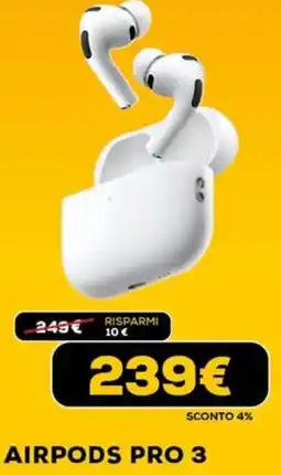 Euronics AIRPODS PRO 3 offerta
