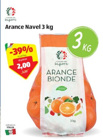 ALDI Arance Navel 3kg offerta