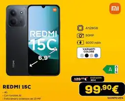 Euronics Xiaomi REDMI 15C offerta