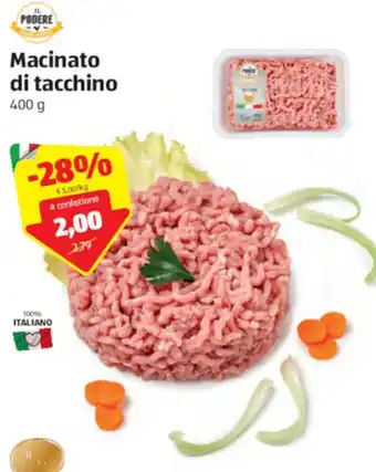 Macinato di tacchino 400g