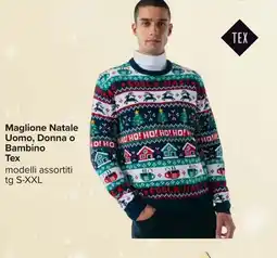 Carrefour Maglione Natale Uomo, Donna o Bambino Tex offerta
