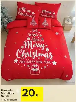 Carrefour Parure in Microfibra Natale offerta