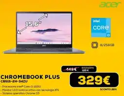 Euronics acer CHROMEBOOK PLUS CB515-2H-34ZU offerta
