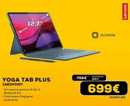 Euronics Lenovo YOGA TAB PLUS ZAEG0015IT offerta