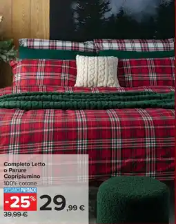 Carrefour Completo Letto o Parure Copripiumino offerta