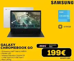 Euronics Samsung galaxy chromebook go offerta