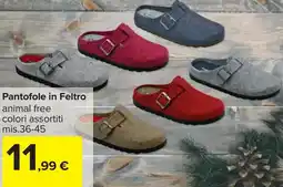 Carrefour Pantofole in Feltro offerta