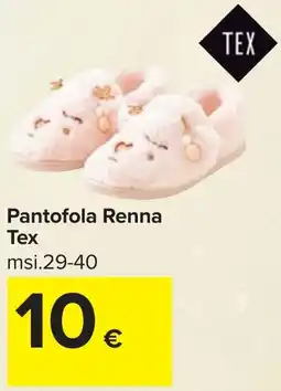 Carrefour Pantofola Renna Tex offerta