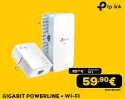 Euronics Tp-link gigabit powerline + wi-fi offerta
