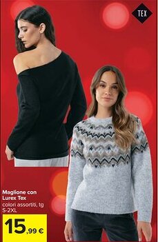 Carrefour Maglione con Lurex Tex offerta