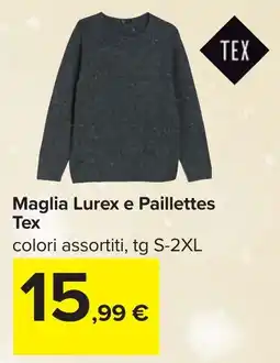 Carrefour Maglia Lurex e Paillettes Tex offerta