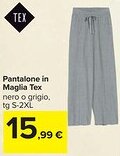 Carrefour Pantalone in Maglia Tex offerta