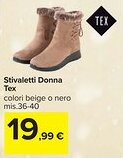Carrefour Stivaletti Donna Tex offerta