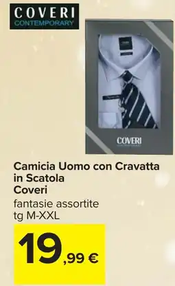 Carrefour Camicia Uomo con Cravatta in Scatola Coveri offerta