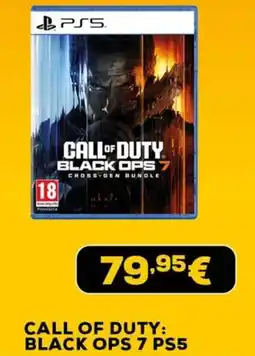 Euronics CALL OF DUTY: BLACK OPS 7 PS5 offerta