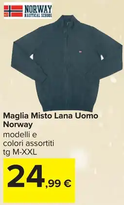Carrefour Maglia Misto Lana Uomo Norway offerta