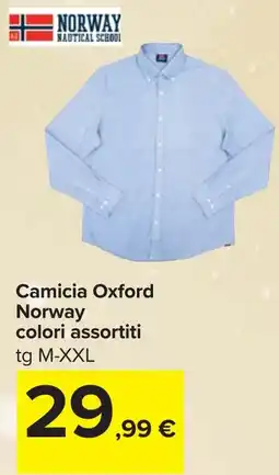 Carrefour Camicia Oxford Norway offerta