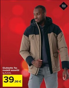 Carrefour Giubbotto Tex offerta