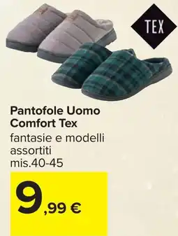 Carrefour Pantofole Uomo Comfort Tex offerta