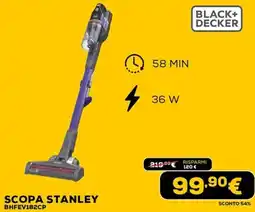 Euronics BLACK+ DECKER SCOPA STANLEY BHFEV182CP offerta