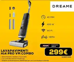 Euronics DREAME LAVAPAVIMENTI H14 PRO VM COMBO offerta