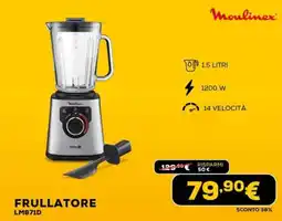 Euronics Moulinex FRULLATORE LM871D offerta
