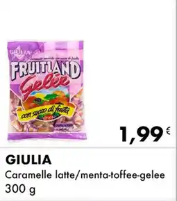 Iper Tosano GIULIA Caramelle latte/menta-toffee-gelee offerta
