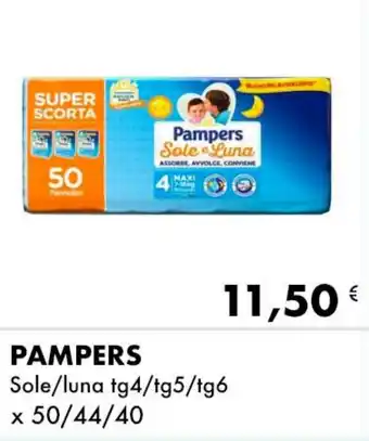 PAMPERS Sole/luna tg4/tg5/tg6