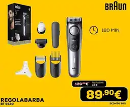 Euronics BRAUN REGOLABARBA BT 9520 offerta