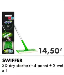 Iper Tosano SWIFFER 3D dry starterkit 4 panni + 2 wet offerta