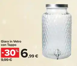 Carrefour Giara in Vetro con Tappo offerta