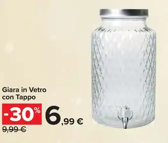 Carrefour Giara in Vetro con Tappo offerta