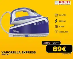 Euronics POLTI VAPORELLA EXPRESS VE30.30 offerta