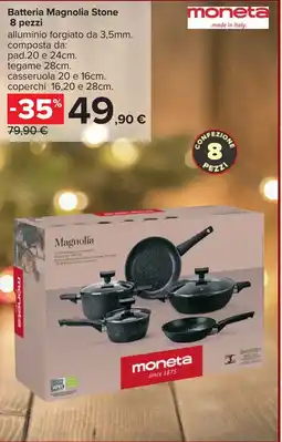 Carrefour Batteria Magnolia Stone 8 pezzi offerta