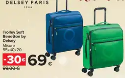 Carrefour Trolley Soft Benetton by Delsey offerta