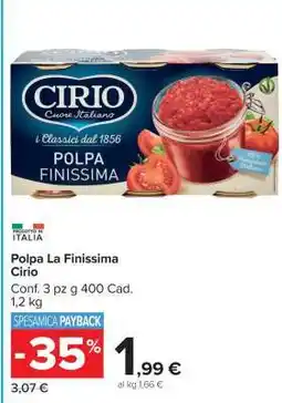 Carrefour Polpa La Finissima Cirio offerta