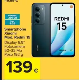 Carrefour Smartphone Xiaomi Mod. Redmi 15 offerta