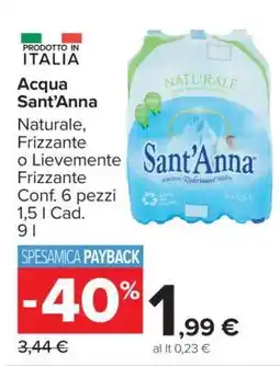 Carrefour ACQUA SANT'ANNA offerta