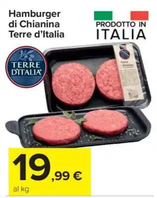 Hamburger di Chianina Terre d’Italia