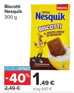 Carrefour Biscotti Nesquik offerta