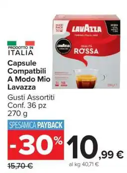 Carrefour Capsule Compatibili A Modo Mio Lavazza offerta