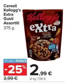 Carrefour Cereali Kellogg’s Extra Gusti Assortiti offerta