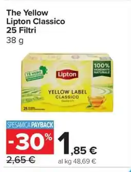 Carrefour The Yellow Lipton Classico 25 Filtri offerta