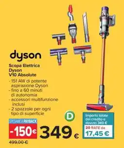 Carrefour DYSON - V10 Absolute offerta