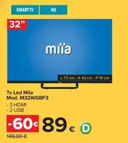 Carrefour Tv Led Miia offerta
