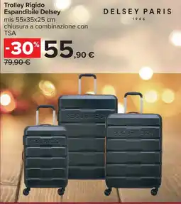 Carrefour Trolley Rigido Espandibile Delsey offerta