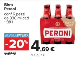 Carrefour Birra Peroni offerta