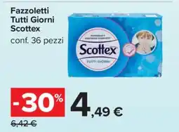 Carrefour Fazzoletti Tutti Giorni Scottex offerta