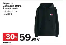 Carrefour Felpa con Cappuccio Uomo Tommy Jeans offerta